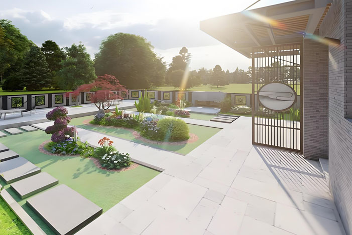 大理石用于庭院铺贴的基本流程